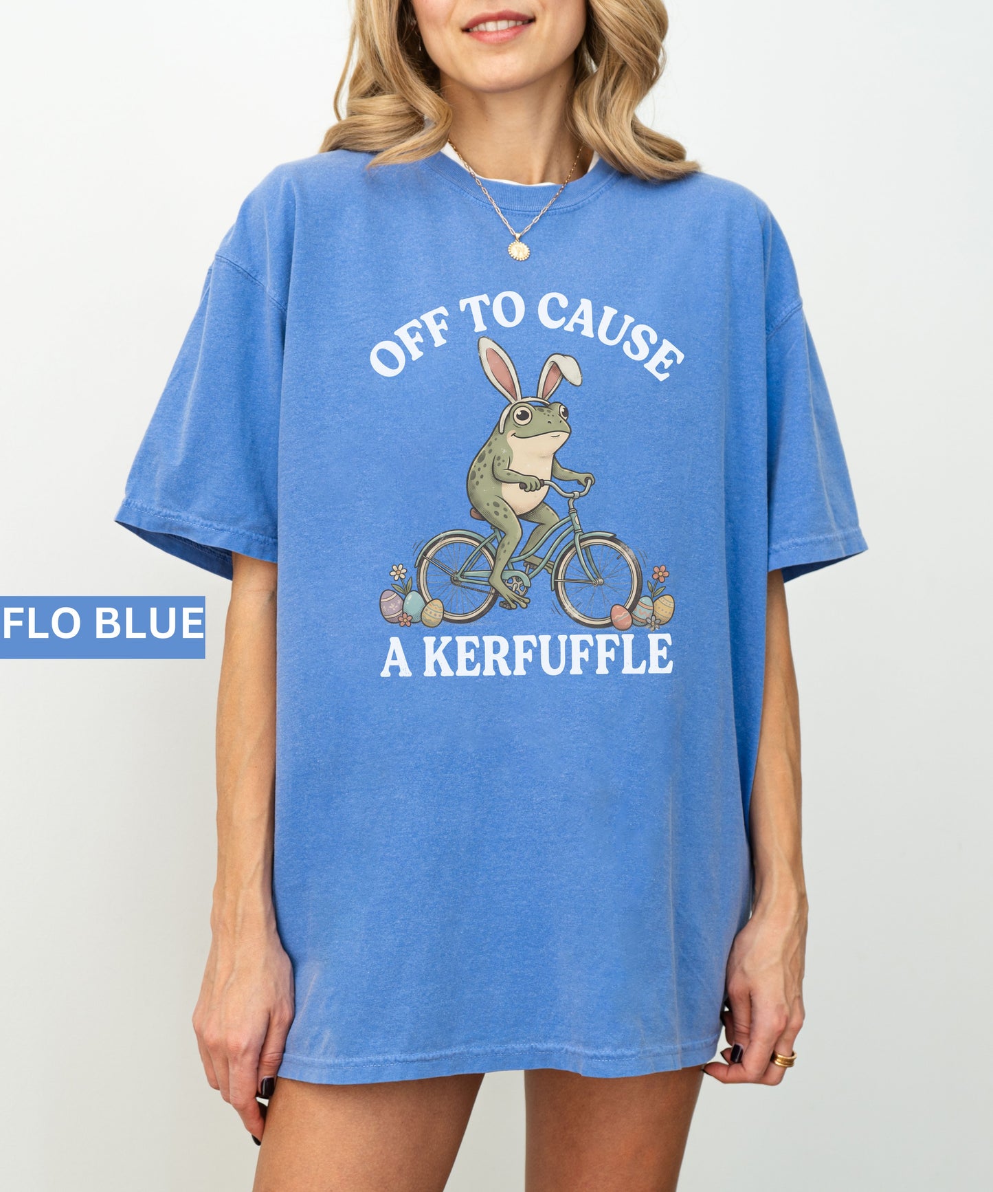Off to Cause a Kerfuffle Frog T-Shirt