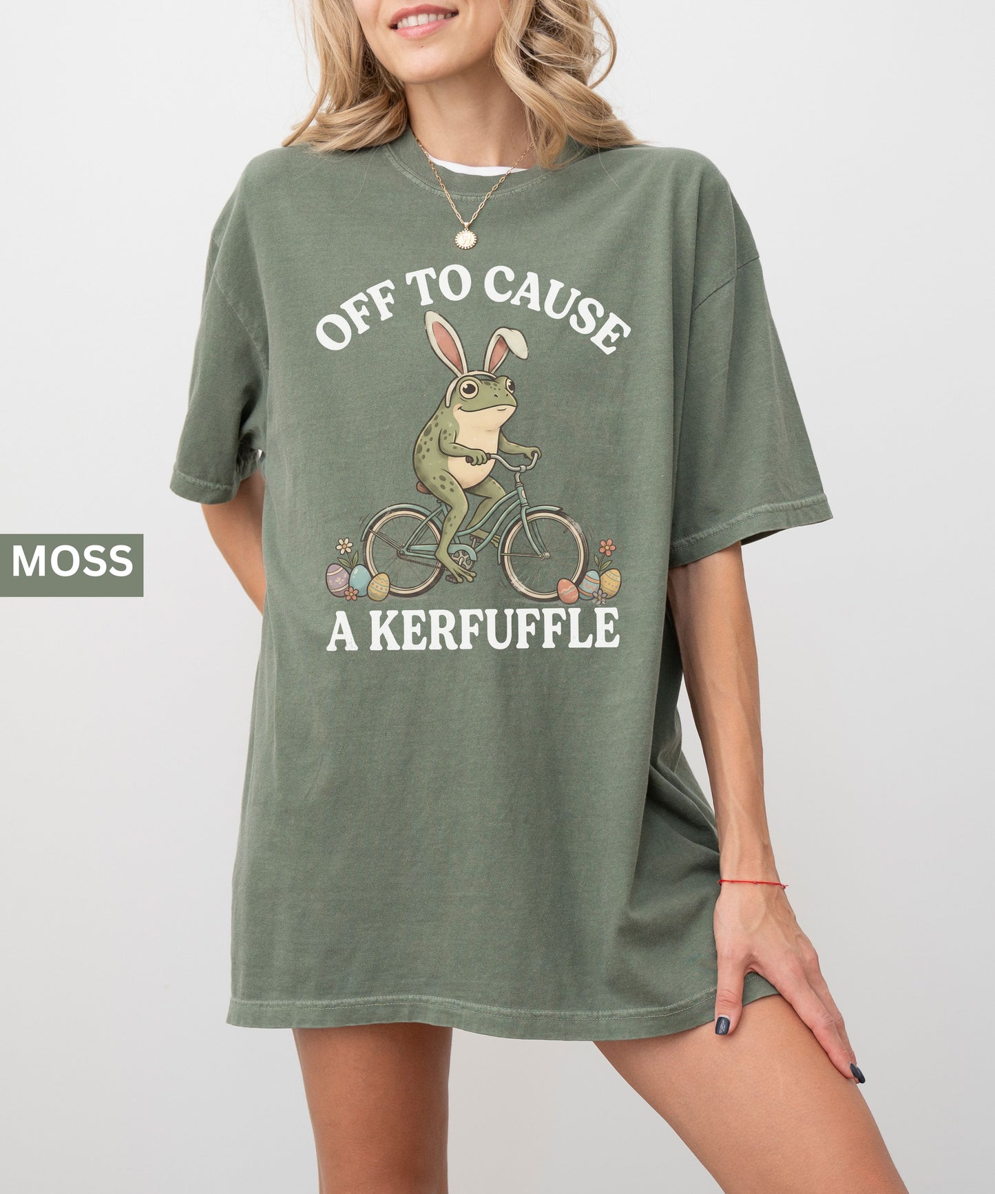 Off to Cause a Kerfuffle Frog T-Shirt