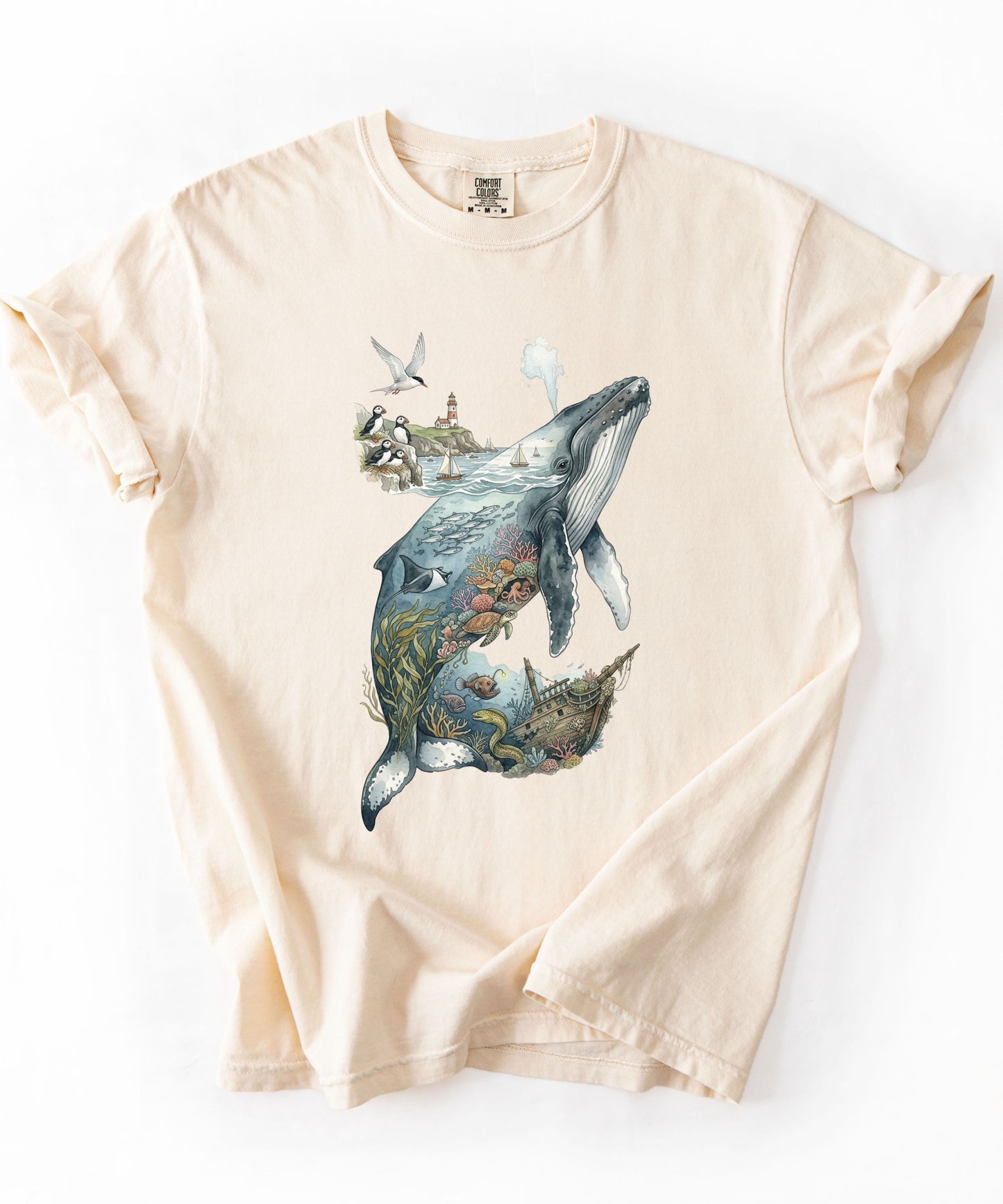 Whale Ocean Scene T-Shirt