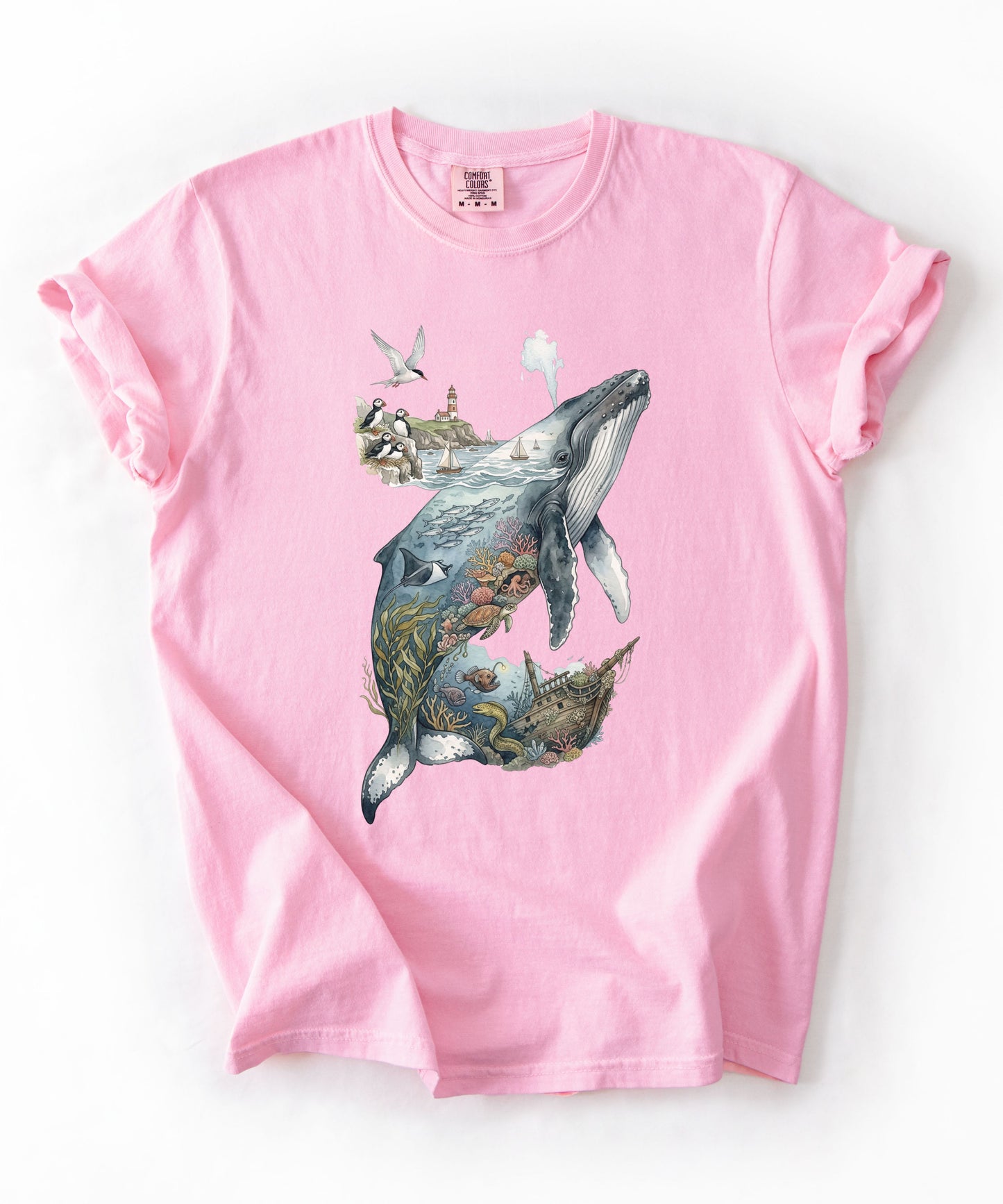 Whale Ocean Scene T-Shirt