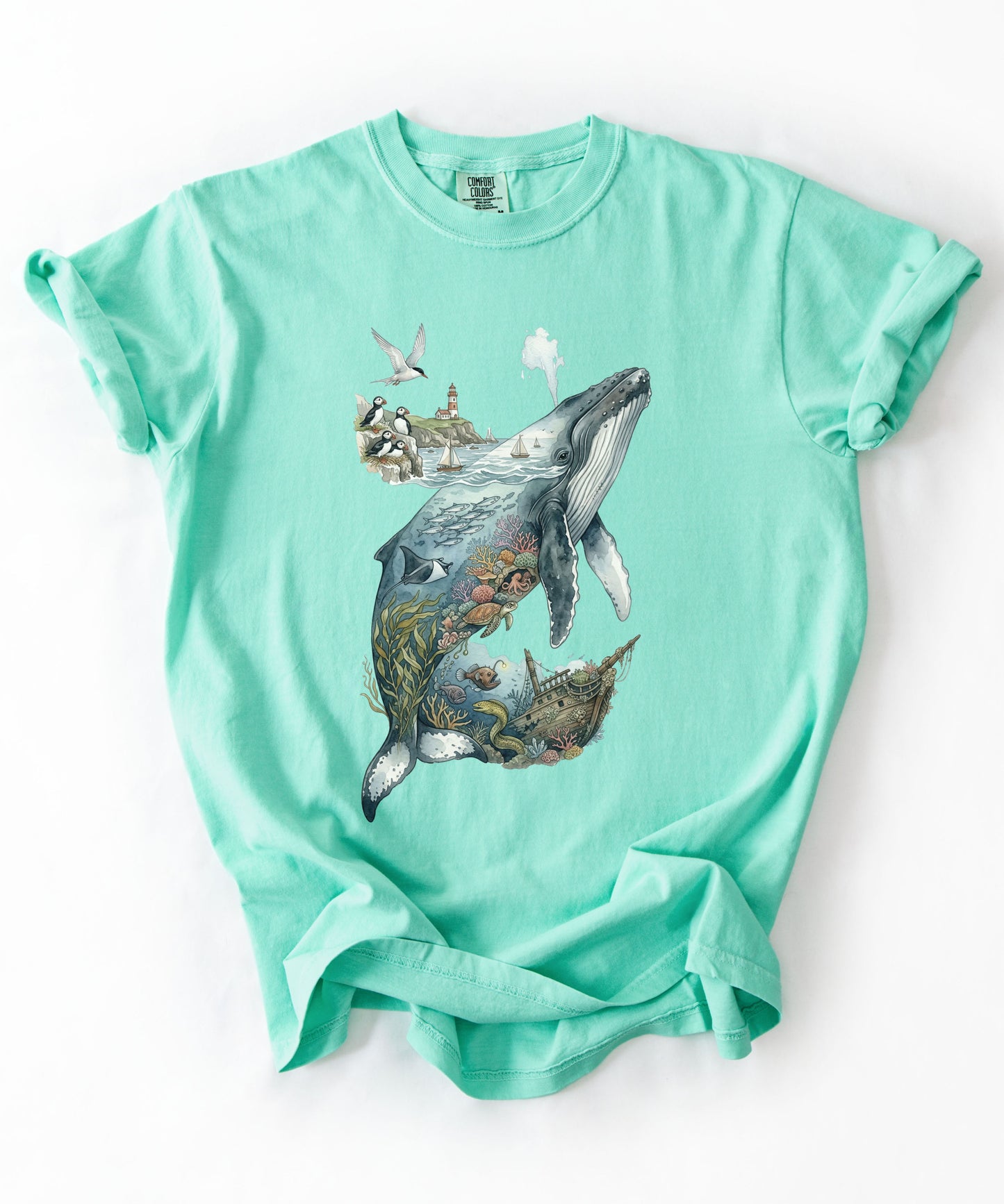 Whale Ocean Scene T-Shirt