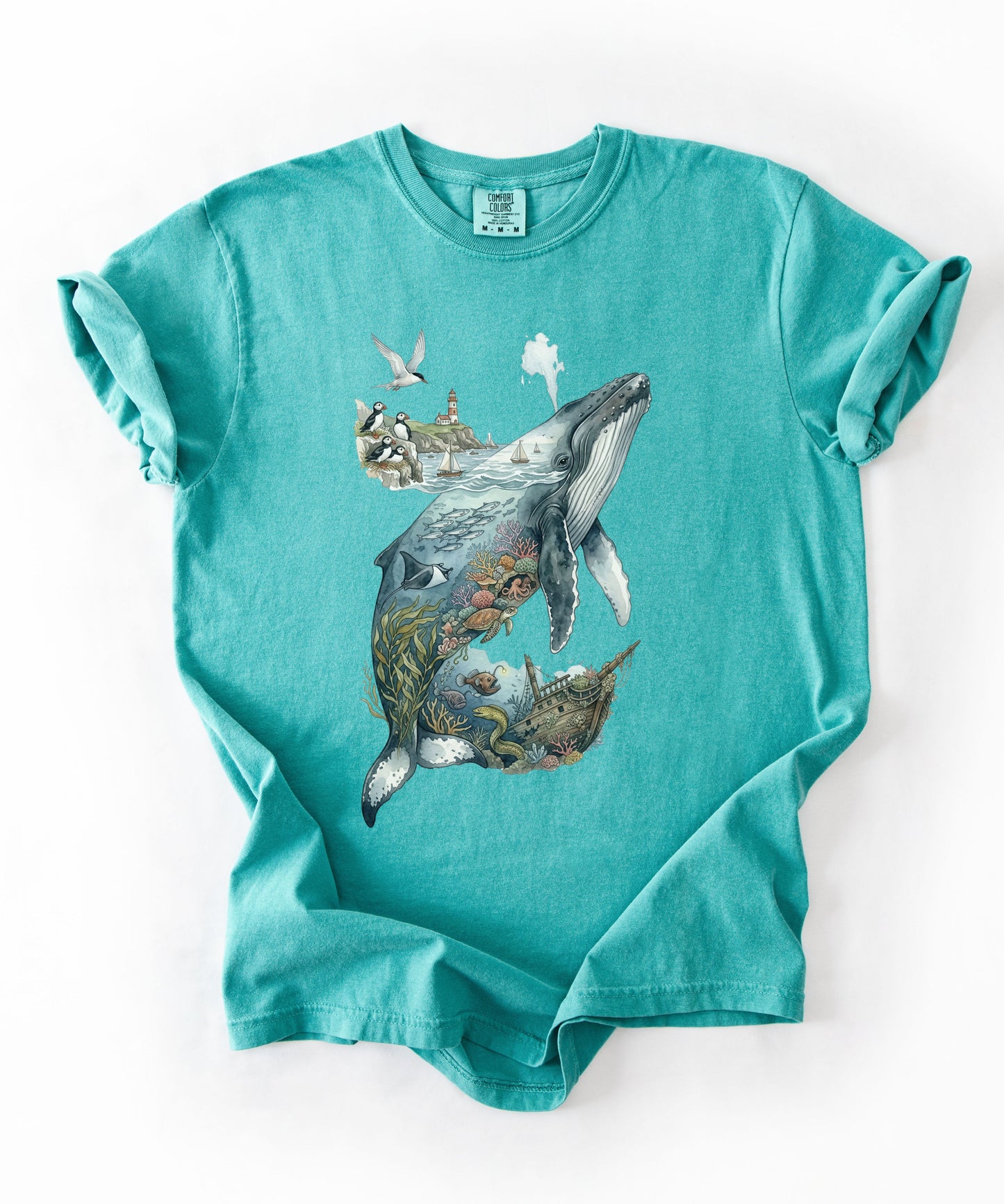 Whale Ocean Scene T-Shirt