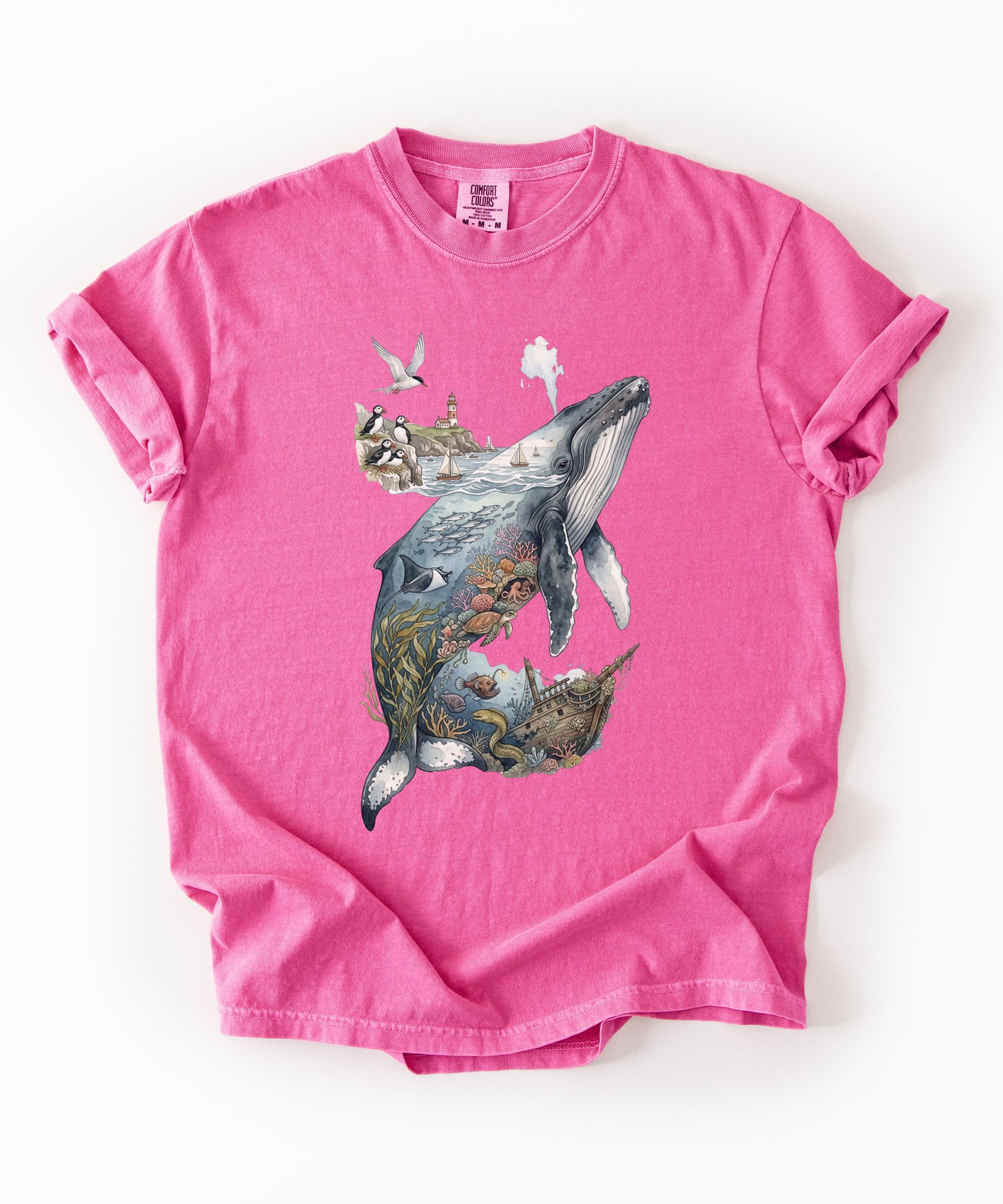 Whale Ocean Scene T-Shirt