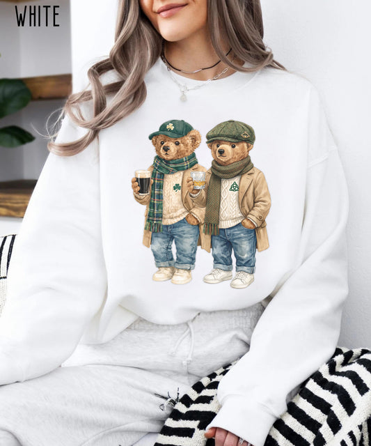 Preppy Lucky Teddy Bear Sweatshirt