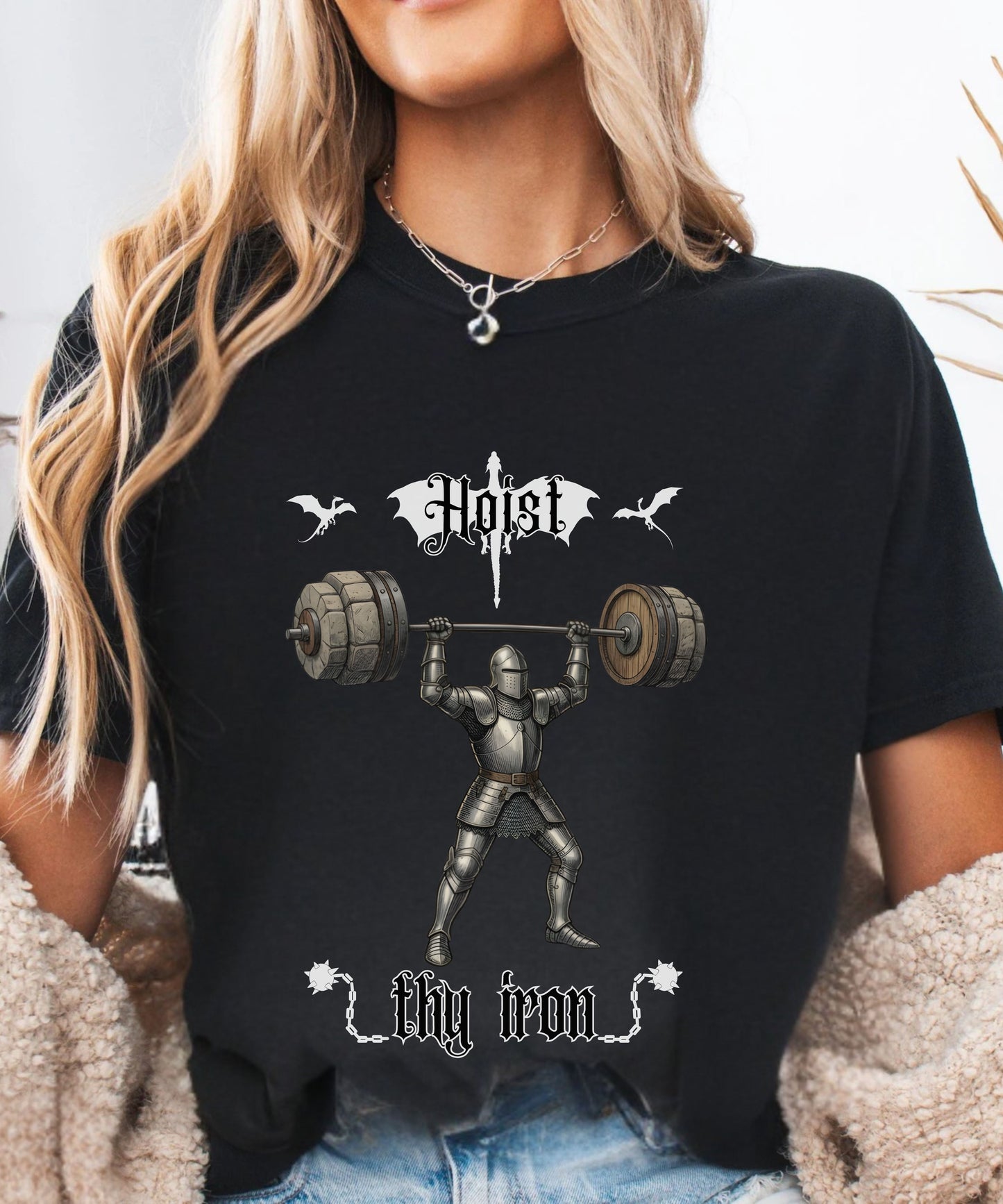 Hoist Thy Iron Medieval Gym shirt