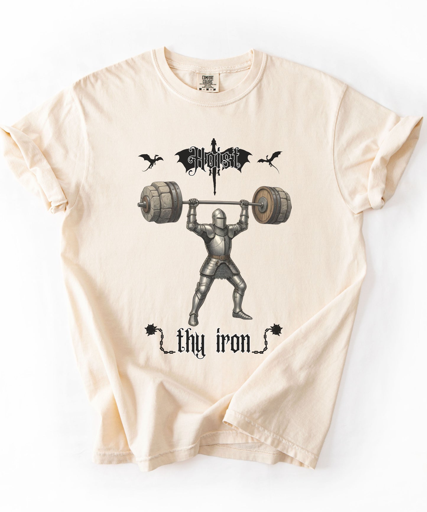 Hoist Thy Iron Medieval Gym shirt
