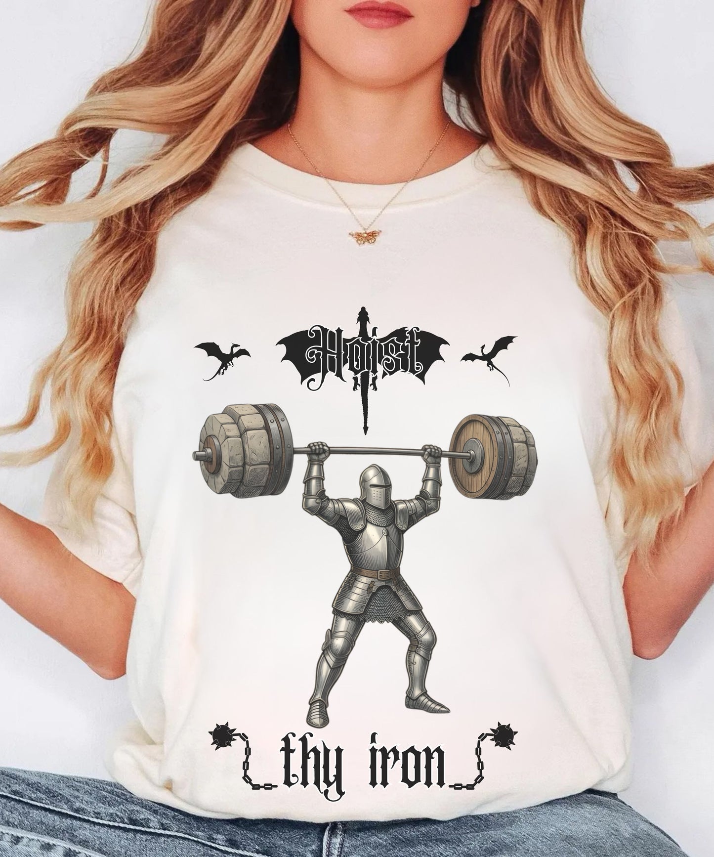 Hoist Thy Iron Medieval Gym shirt