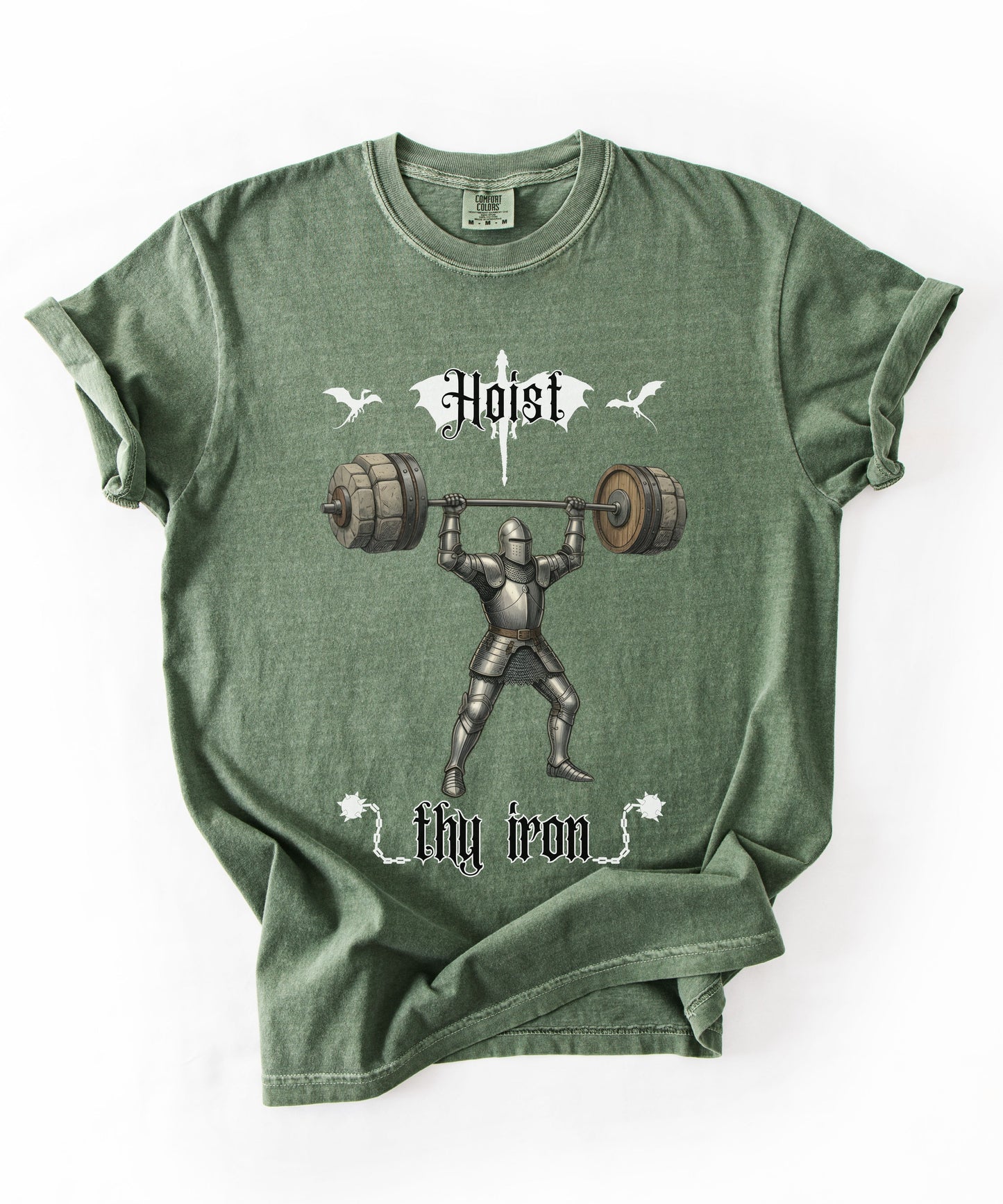 Hoist Thy Iron Medieval Gym shirt