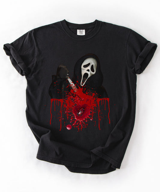 Scream Mask Horror comfort colors T-Shirt