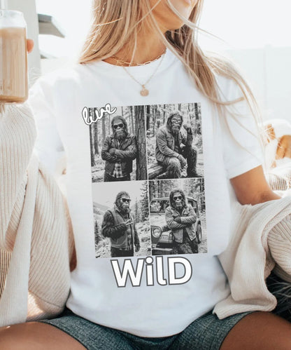 Live Wild Bigfoot Comfort Colors T-Shirt,