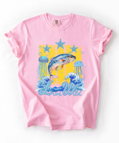 Comfort Colors Live Wild Coastal Summer Tee