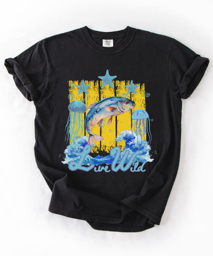 Comfort Colors Live Wild Coastal Summer Tee