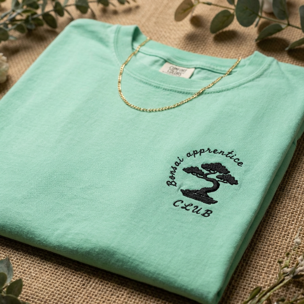 Comfort Colors Bonsai Apprentice Club Embroidered Shirt