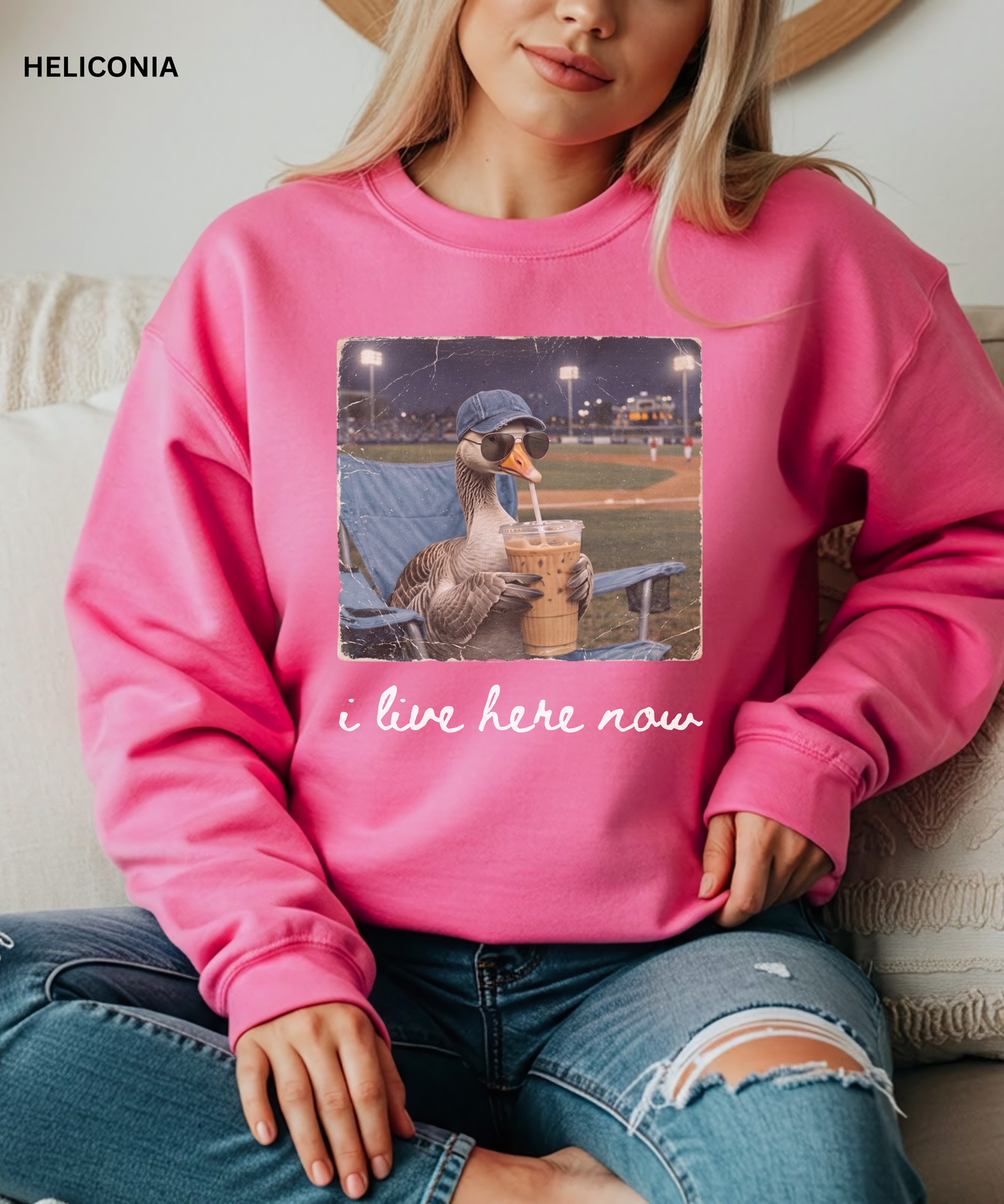 Funny Goose Baseball Sweatshirt