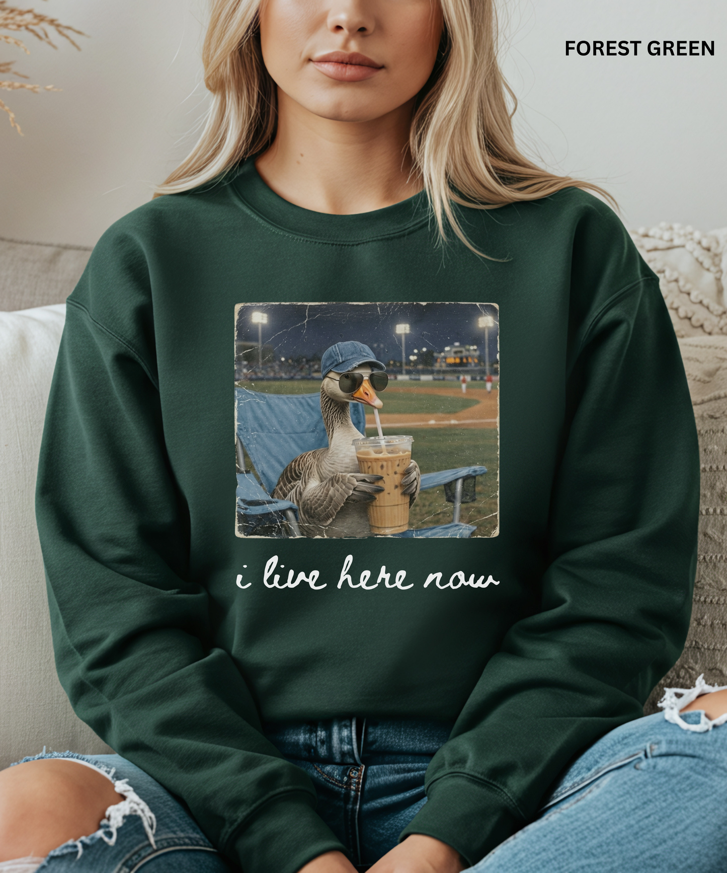 Funny Goose Baseball Sweatshirt