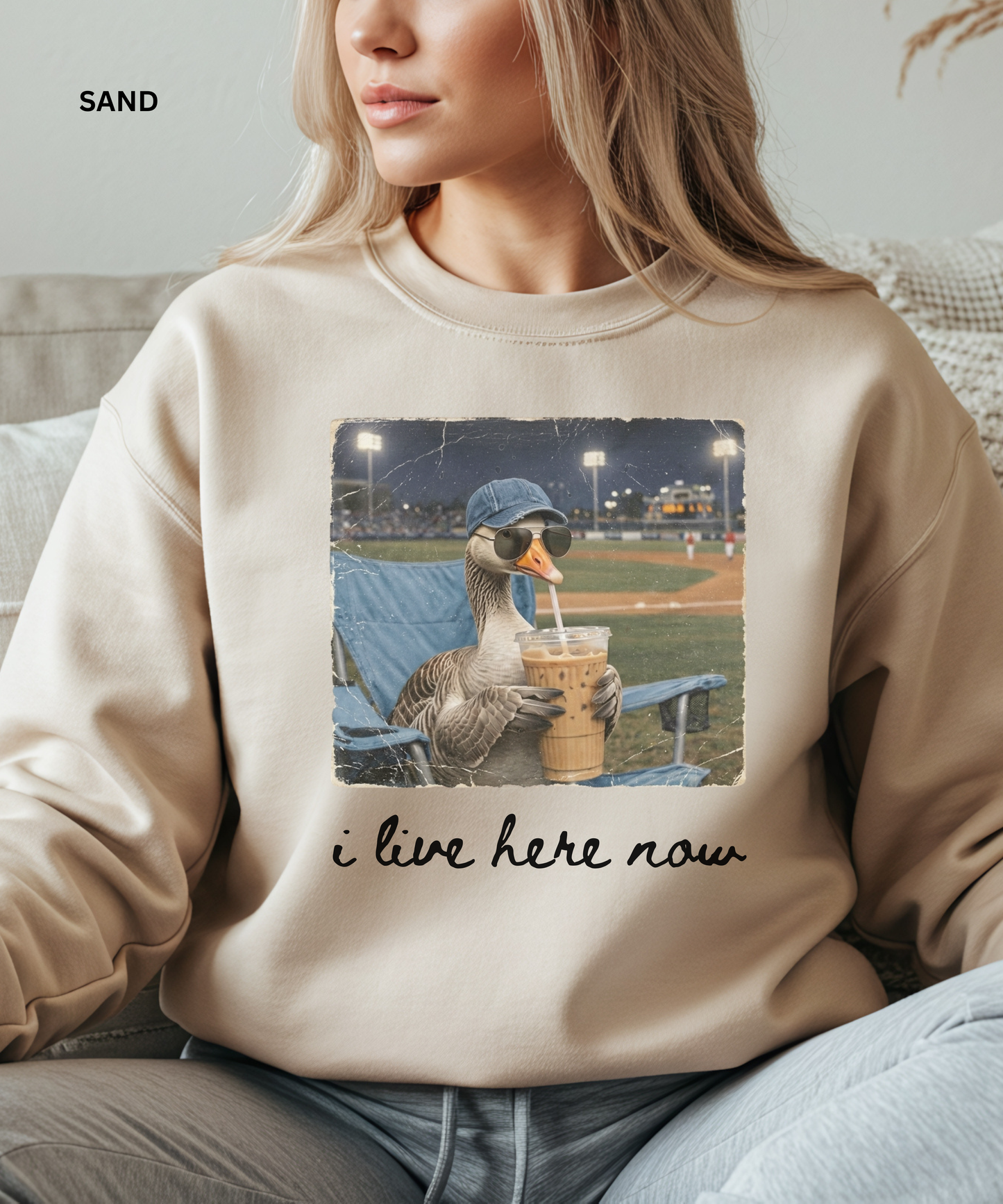 Funny Goose Baseball Sweatshirt