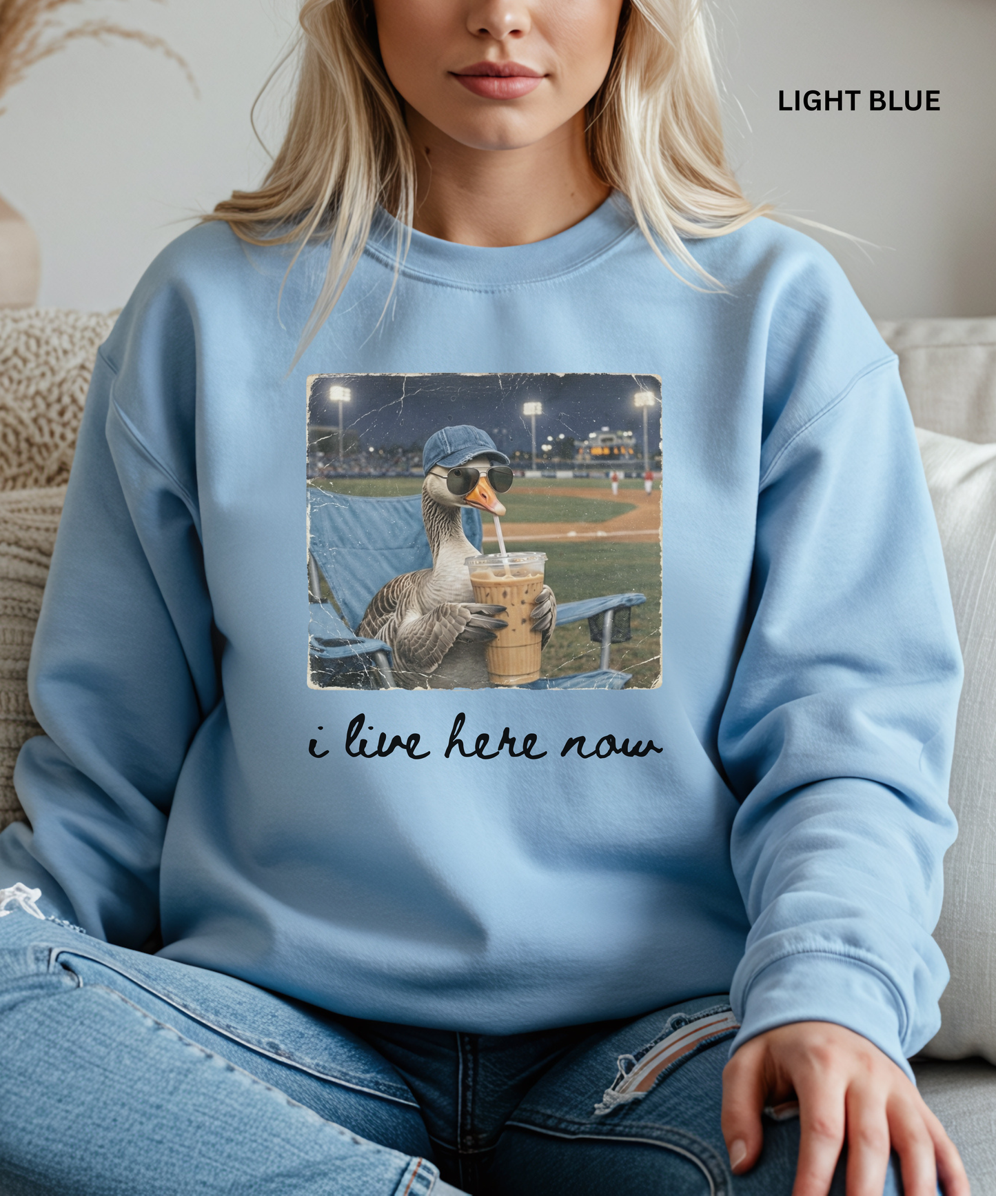 Funny Goose Baseball Sweatshirt