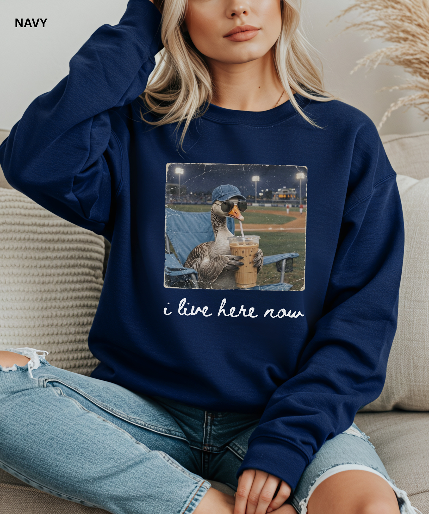 Funny Goose Baseball Sweatshirt