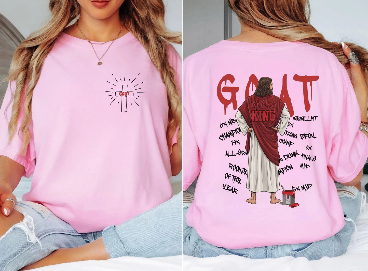 GOAT Jesus Comfort Colors T‑Shirt —