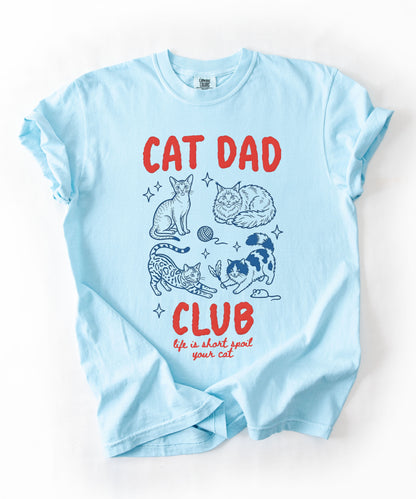 Comfort Colors Cat Dad Club T-Shirt