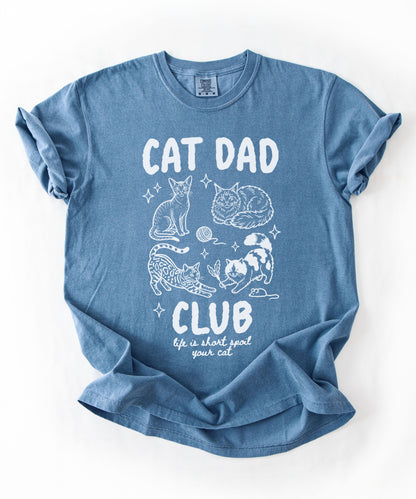 Comfort Colors Cat Dad Club T-Shirt