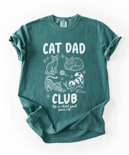 Comfort Colors Cat Dad Club T-Shirt