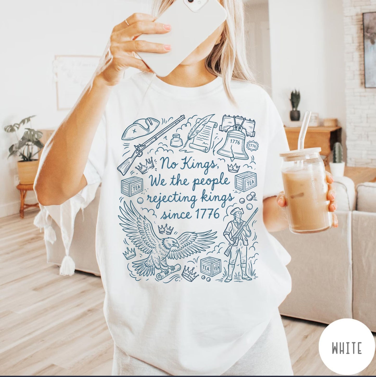 Comfort Colors Patriotic 'No Kings' T-Shirt