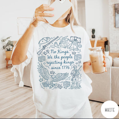 Comfort Colors Patriotic 'No Kings' T-Shirt