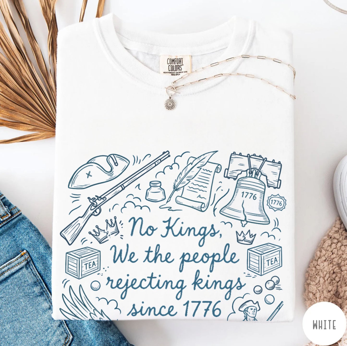 Comfort Colors Patriotic 'No Kings' T-Shirt