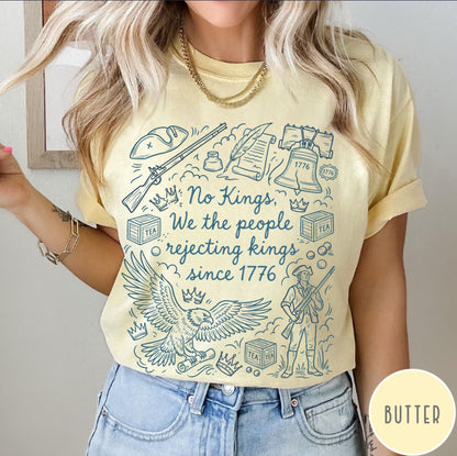 Comfort Colors Patriotic 'No Kings' T-Shirt