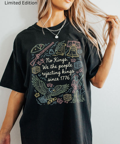 Comfort Colors Patriotic 'No Kings' T-Shirt