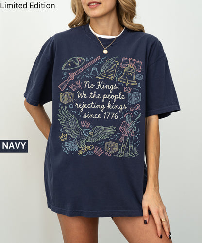 Comfort Colors Patriotic 'No Kings' T-Shirt