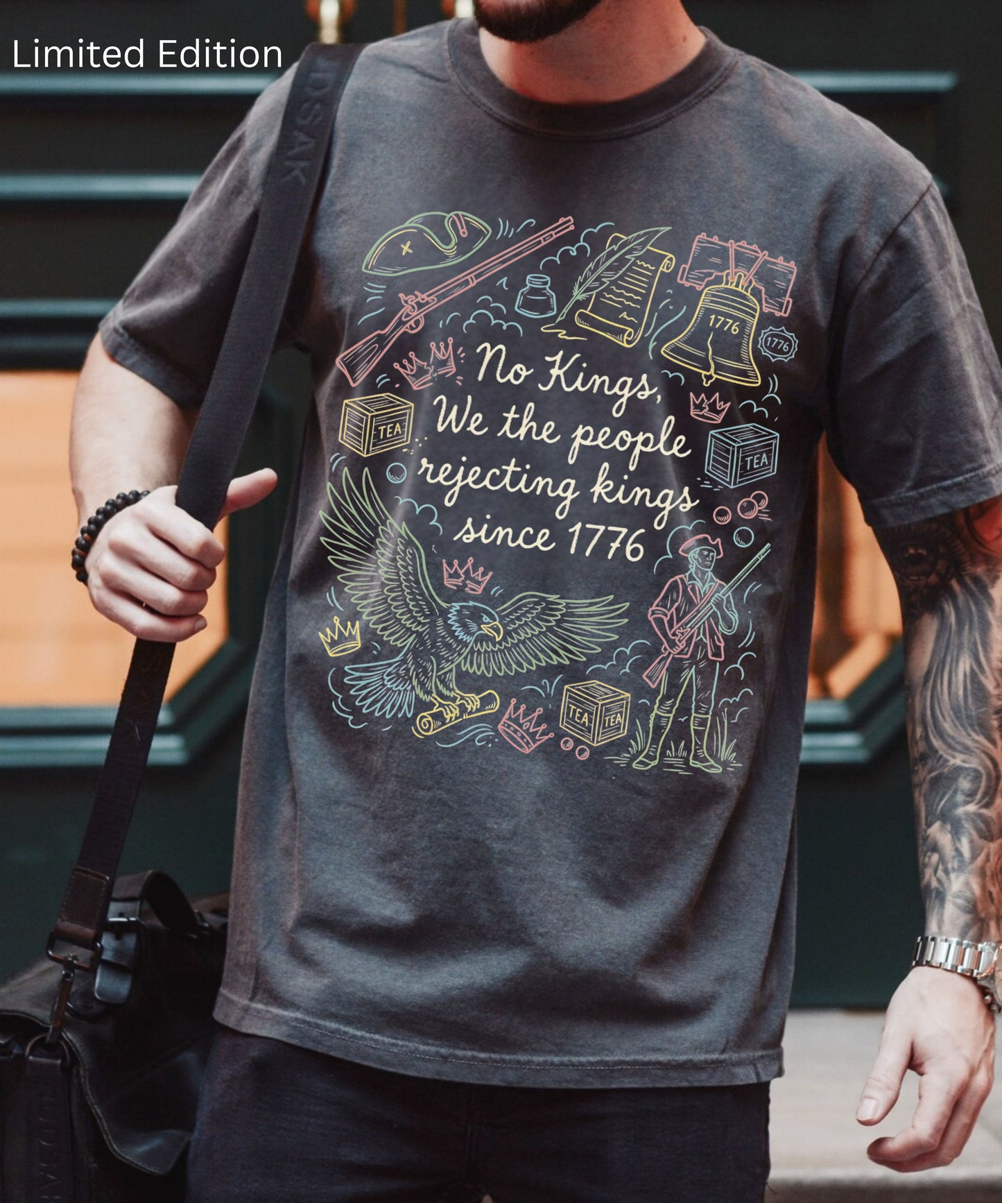 Comfort Colors Patriotic 'No Kings' T-Shirt