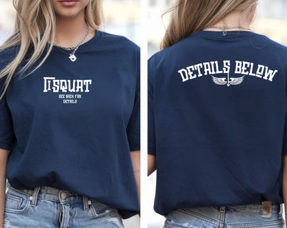 “I Squat See Back for Details” Shirt Comfort colors