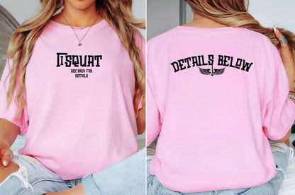 “I Squat See Back for Details” Shirt Comfort colors