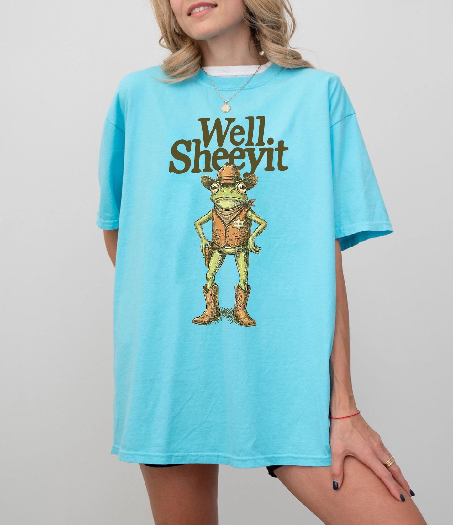 “Well Sheeyit” Cowboy frog Shirt,