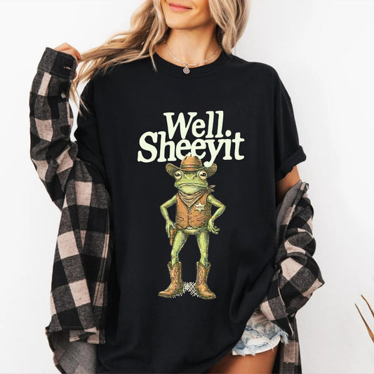 “Well Sheeyit” Cowboy frog Shirt,
