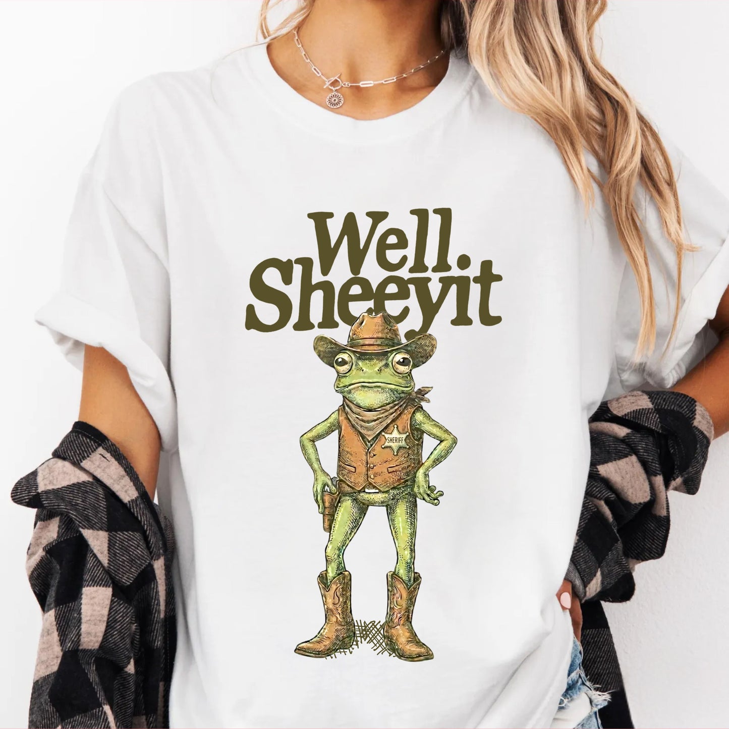 “Well Sheeyit” Cowboy frog Shirt,