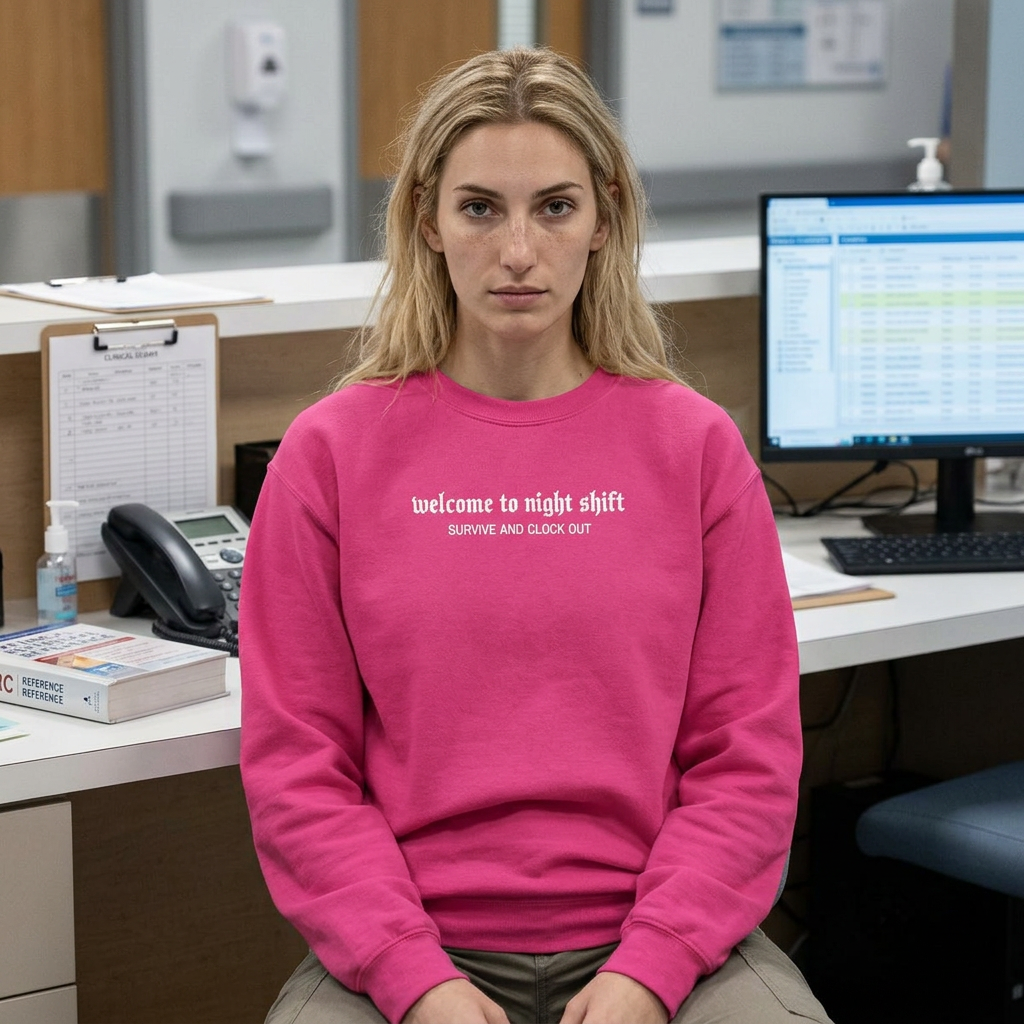 Nurse Personalized Sweatshirt Embroidered