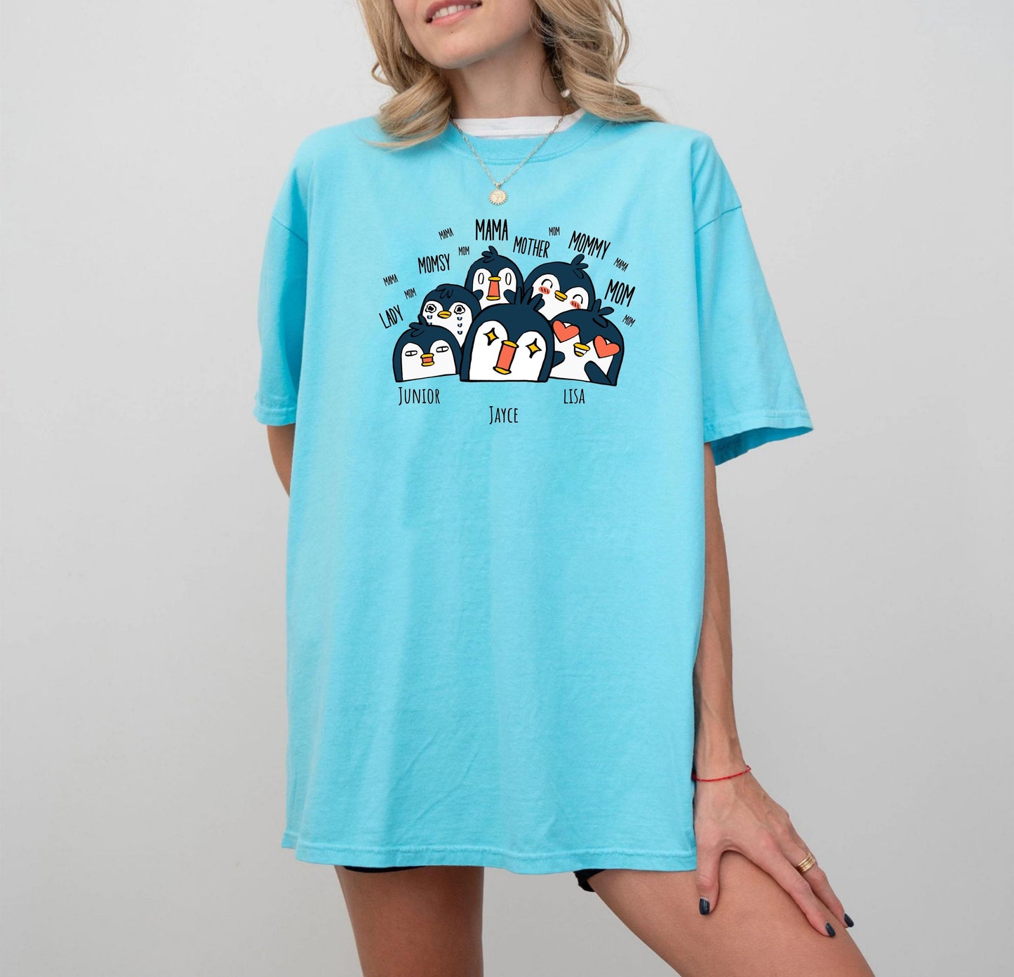 Personalized Mama Cute Penguin shirt