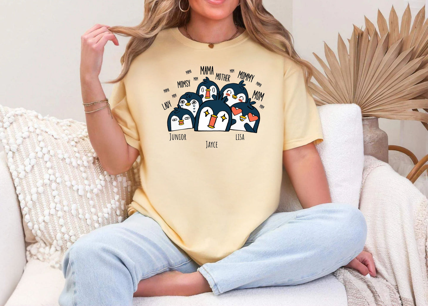 Personalized Mama Cute Penguin shirt