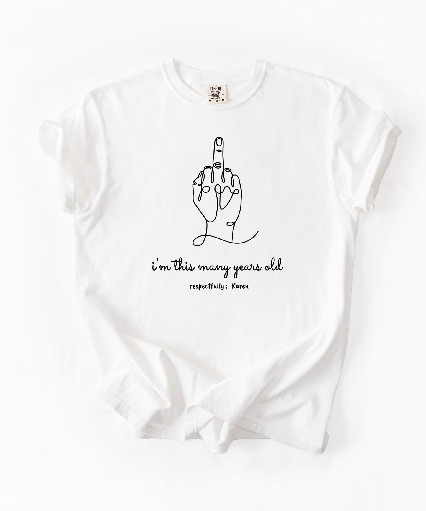 Custom Age Birthday Shirt