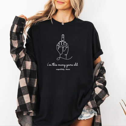 Custom Age Birthday Shirt