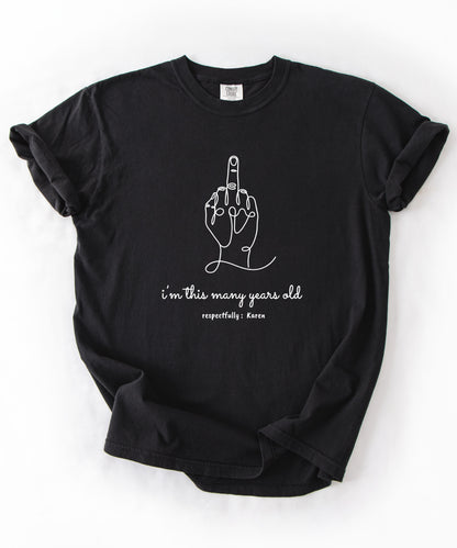 Custom Age Birthday Shirt