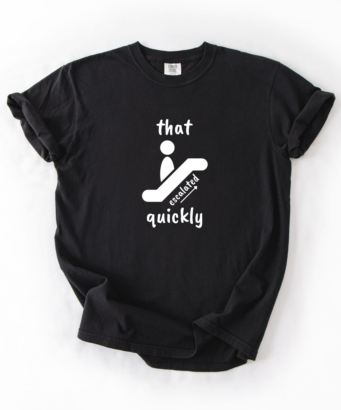 That escalated Quickly Minimalist T shirt