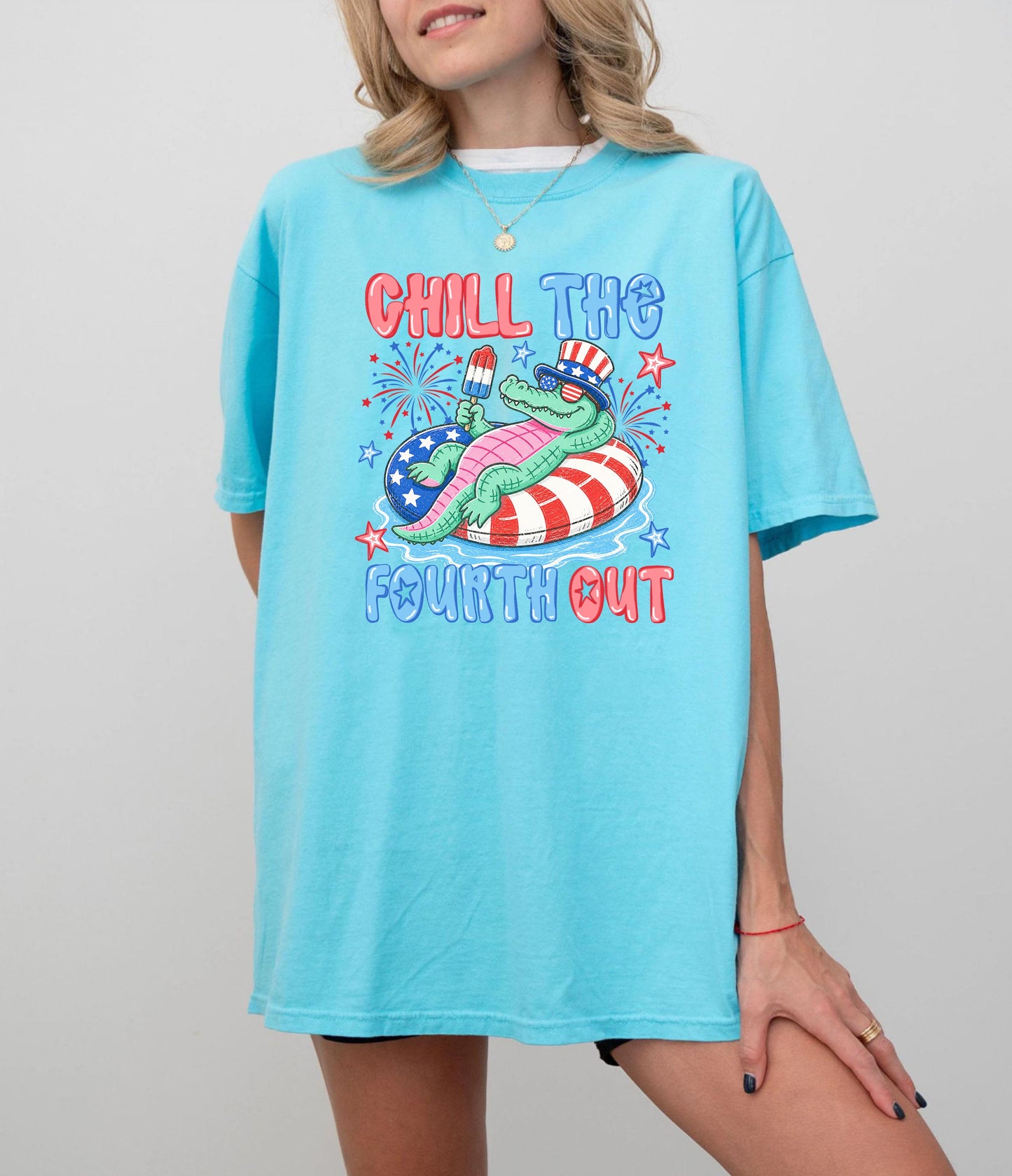 Fourth of July 'Chill the Fourth Out' Patriotic T-Shirt