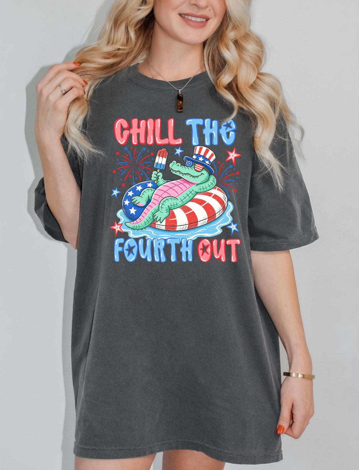 Fourth of July 'Chill the Fourth Out' Patriotic T-Shirt