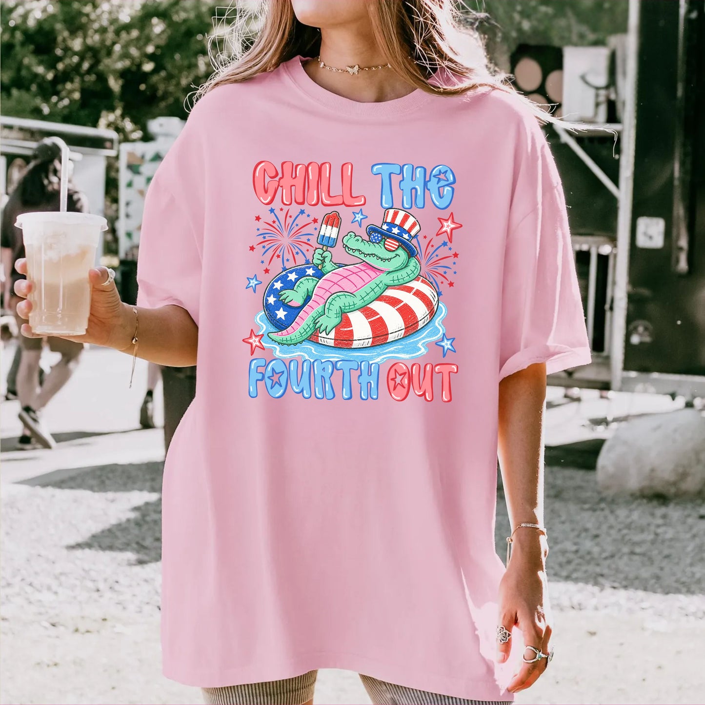 Fourth of July 'Chill the Fourth Out' Patriotic T-Shirt