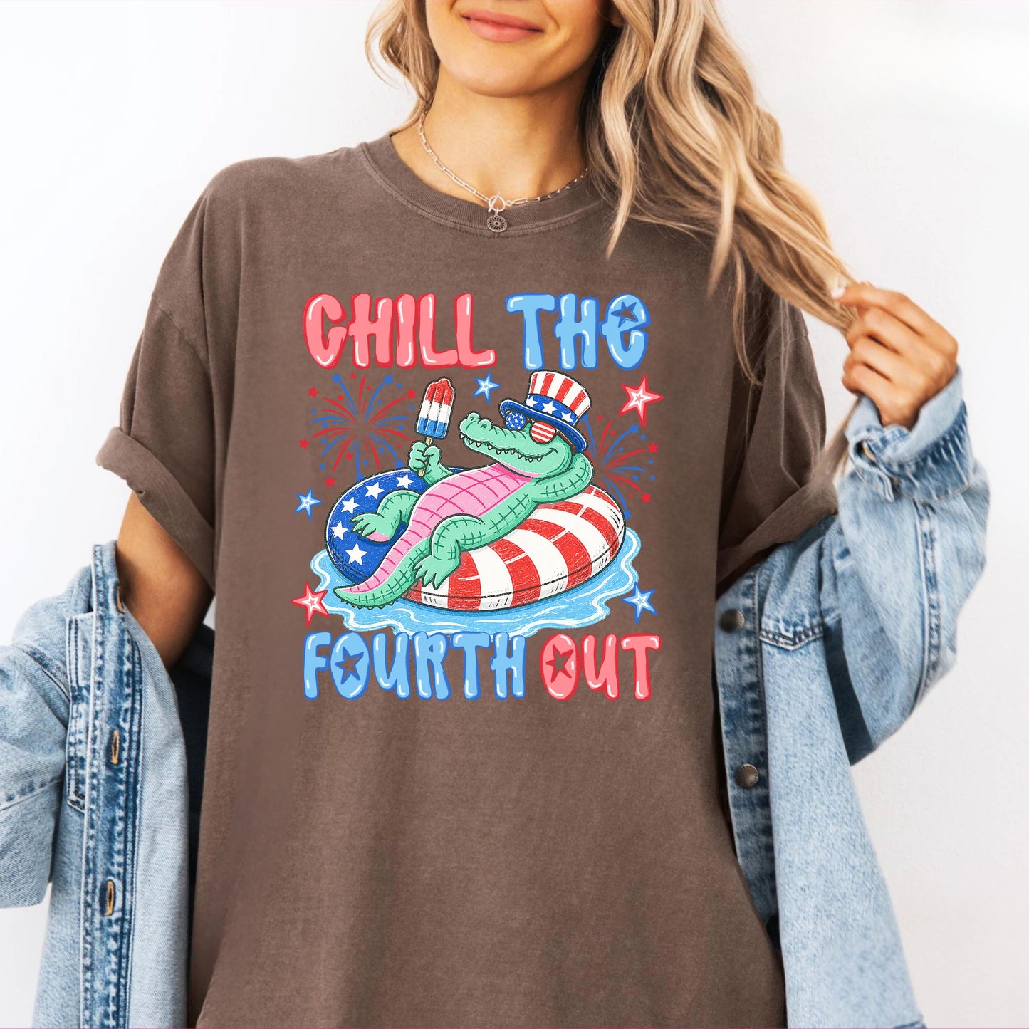Fourth of July 'Chill the Fourth Out' Patriotic T-Shirt