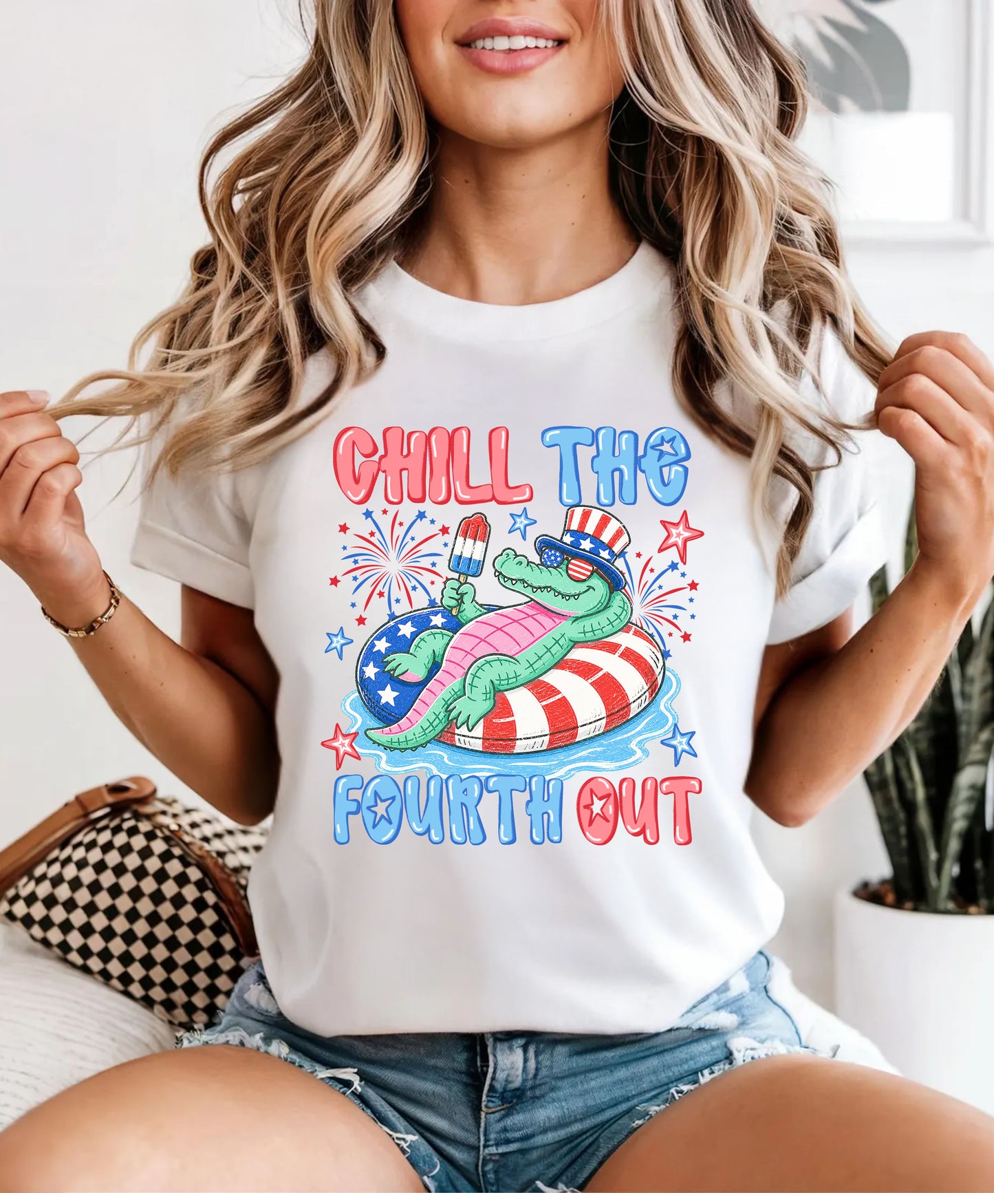 Fourth of July 'Chill the Fourth Out' Patriotic T-Shirt